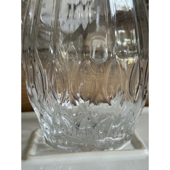 24% Lead Cristal D'arques Garanti Bretagne Water Pitcher France Barware Home - Picture 10 of 12